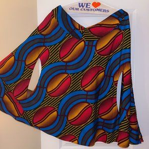 Multicolored African Top
